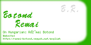 botond remai business card